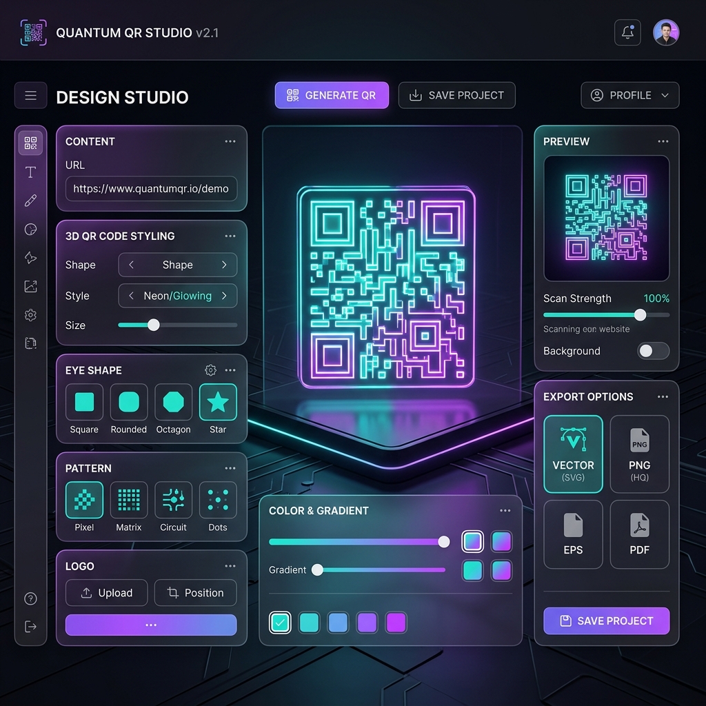 Custom Vector QR Studio